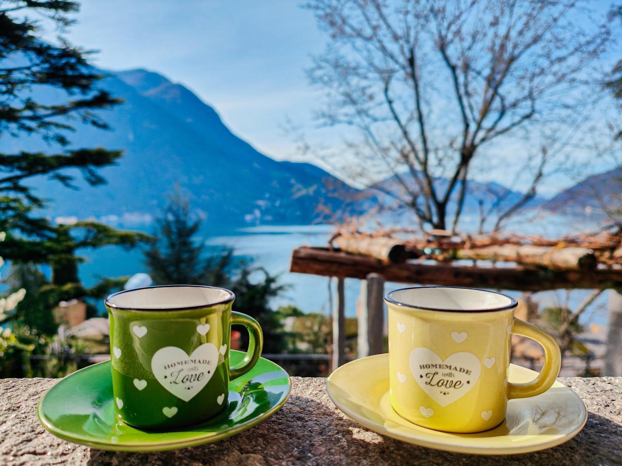 La Castignola Con Vista Lago Di Lugano E Giardino Condiviso Apartment Exterior photo