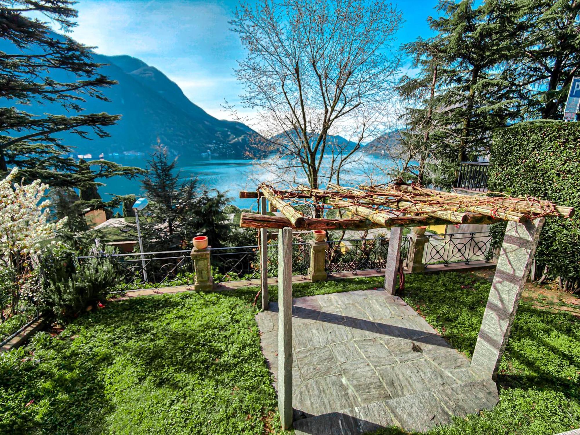 La Castignola Con Vista Lago Di Lugano E Giardino Condiviso Apartment Exterior photo