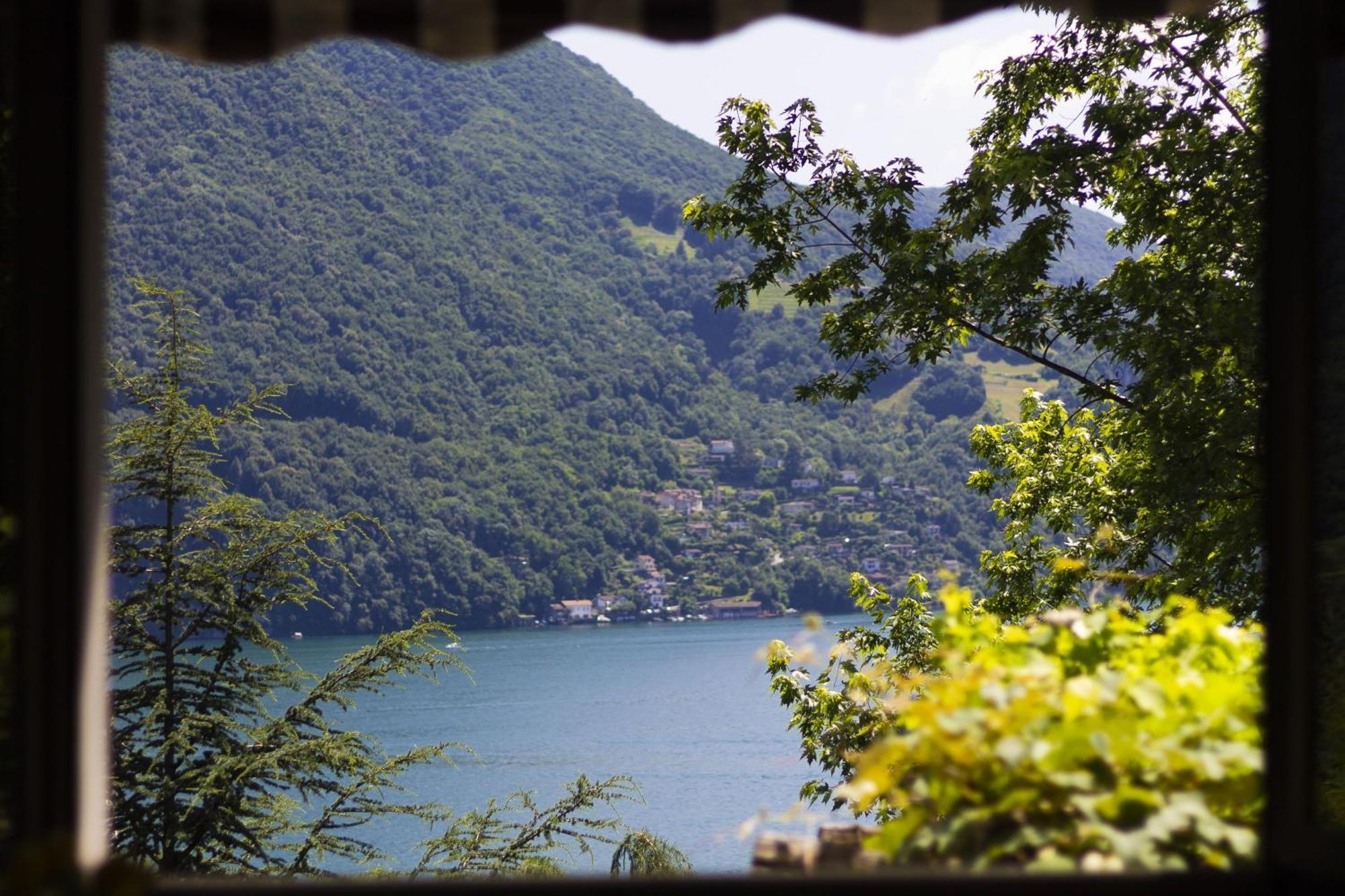 La Castignola Con Vista Lago Di Lugano E Giardino Condiviso Apartment Exterior photo