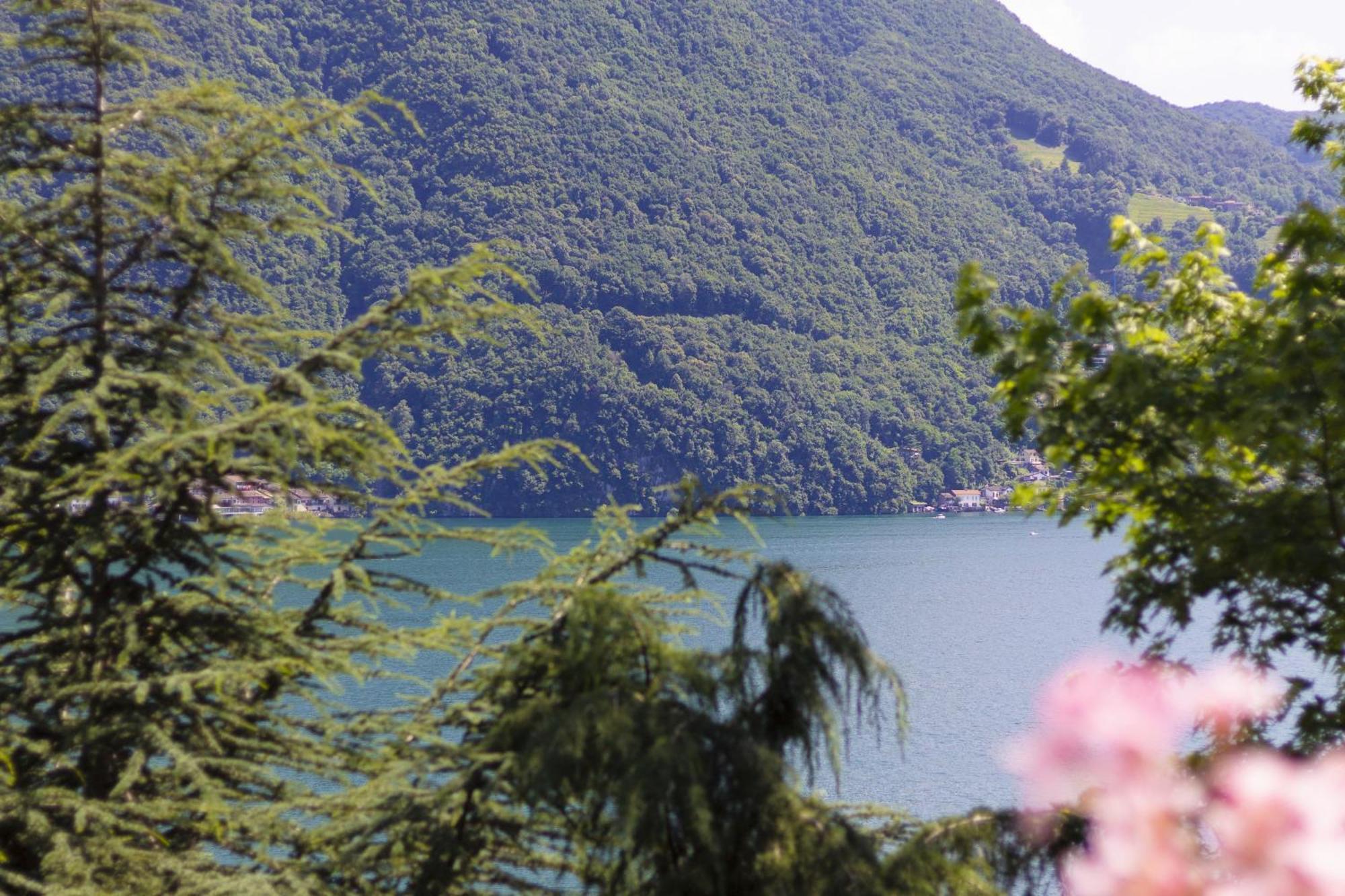 La Castignola Con Vista Lago Di Lugano E Giardino Condiviso Apartment Exterior photo