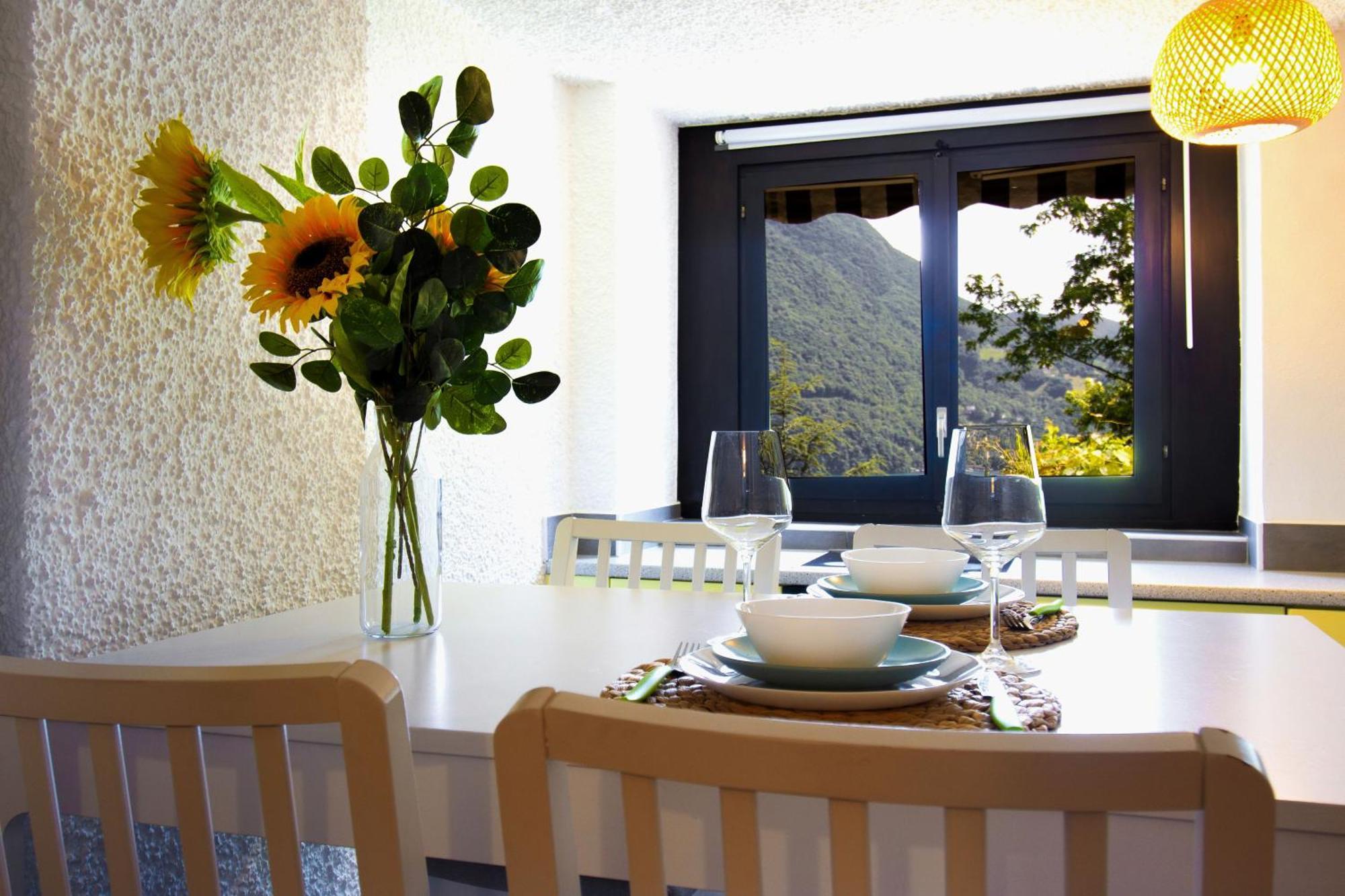 La Castignola Con Vista Lago Di Lugano E Giardino Condiviso Apartment Exterior photo